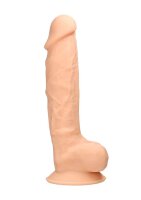 Silicone Dildo With Balls 22,8 cm Flesh
