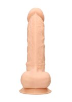 Silicone Dildo With Balls 22,8 cm Flesh