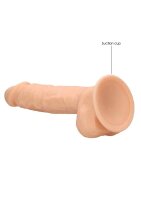 Silicone Dildo With Balls 22,8 cm Flesh