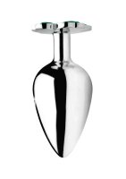 Booty Sparks Lucky Clover Gem - Large - Silver 4 cm