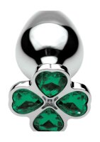 Booty Sparks Lucky Clover Gem - Medium - Silver 3,7 cm