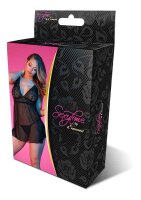 Baby Doll Fly Away Back & G-Set Black S/M