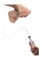 8 Inch Realistic Dual Density Squirting Dildo - Flesh