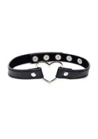 Dark Heart Chrome Heart Black Choker - Black