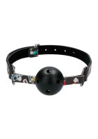 Breatheable Ball Gag - Old School Tattoo Style - Black