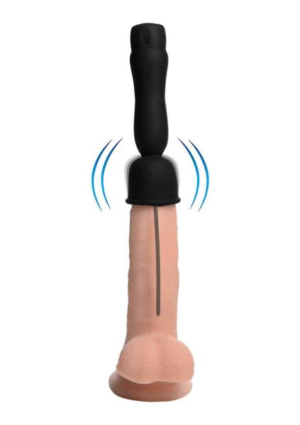 Trinity Vibes 16X Penis Head Teaser with Urethral Sound - Black