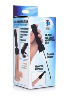 16X Penis Head Teaser with Urethral Sound - Black