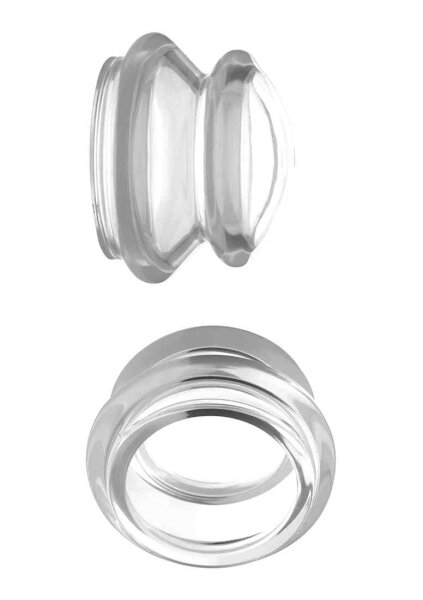 Clear Plungers Silicone Nipple Suckers - Small - Transparent