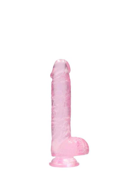 6" / 15 cm Realistic Dildo With Balls - Pink