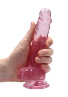 Realistic Dildo With Balls - Pink 18 cm