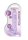 Realistic Dildo With Balls - Purple 20 cm