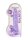 Realistic Dildo With Balls - Purple 23 cm