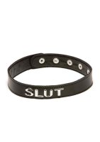 X-Play "slut" collar Black