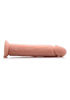 10 Inch Vibrating Remote Control Silicone Dildo - Flesh