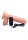 8 Inch Vibrating Remote Control Silicone Dildo with Balls - Flesh