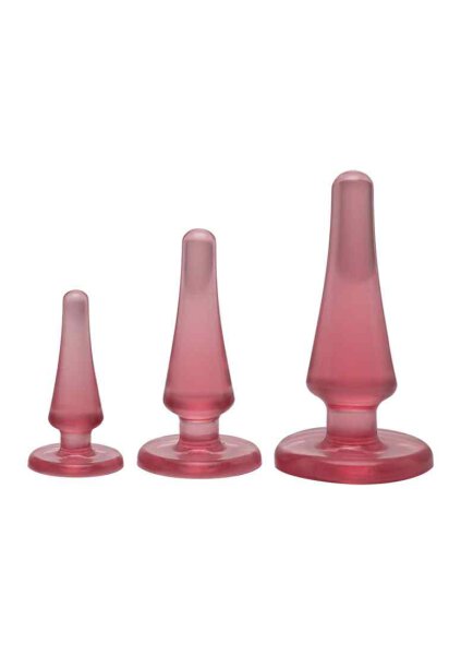 Crystal Jellies - Anal Initiation Kit Pink