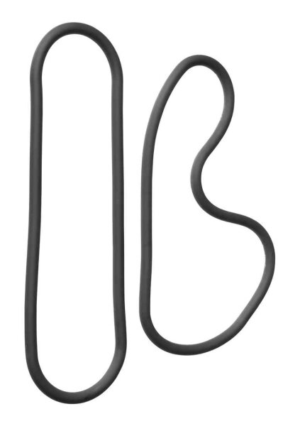 Silicone 15" Slim  Wrap Ring  - Black