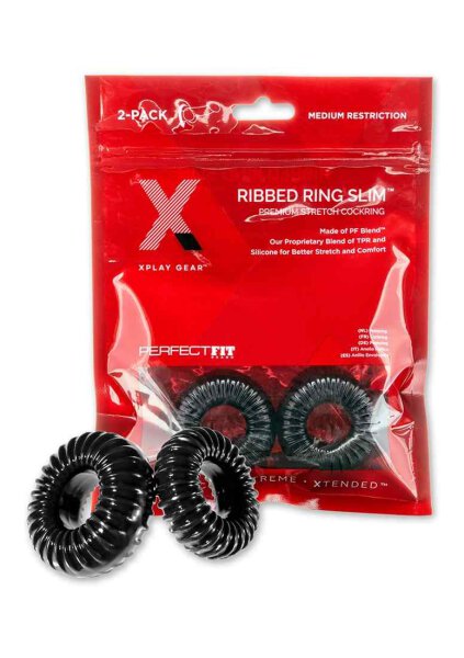 Silicone 18" Slim  Wrap Ring  - Black