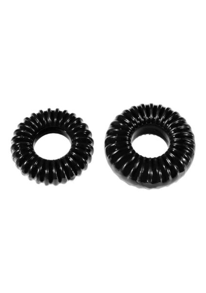 Perfect Fit PF Blend Premium Stretch Ribbed Ring 2-pack Black