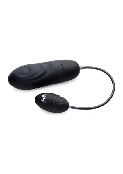 BANG! 7X Pulsing Rechargeable Silicone Bullet - Black