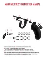 Model 21 - Chastity - 4.5"" - Silicone Cock Cage - Black