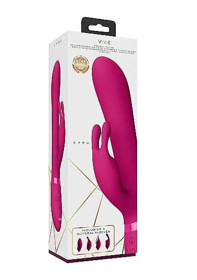 Chou G-Spot Rabbit & Clitoral Stimulator Pink