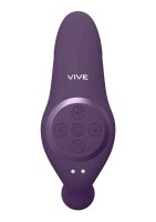 Kata Pulse Wave & Vibrating Double Penetration Vibrator Purple