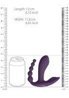 Kata Pulse Wave & Vibrating Double Penetration Vibrator Purple