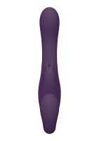 Suki Vibrating Strapless Strap-on Rabbit Purple