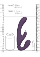 Suki Vibrating Strapless Strap-on Rabbit Purple