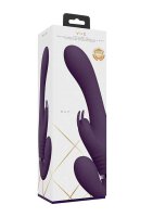 Suki Vibrating Strapless Strap-on Rabbit Purple