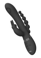 Rini Pulse Wave & Vibrating Double Penetration Rabbit Black