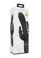 Rini Pulse Wave & Vibrating Double Penetration Rabbit Black