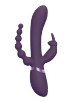 Rini Pulse Wave & Vibrating Double Penetration Rabbit Purple