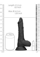Dong with testicles 8" Black