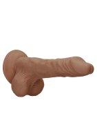 Dong with testicles 10" Tan