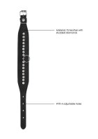 Diamond Studded Ankle  Cuffs  - Black