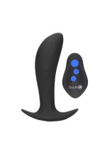 Ouch! E-stim & Vibrating Butt plug with Remote - Black