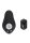 Ouch! E-stim & Vibrating Butt plug with Remote - Black