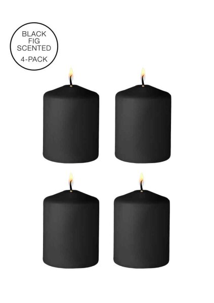 Tease Candles - Disobedient Smell - 4 Pieces - Black - 175 g