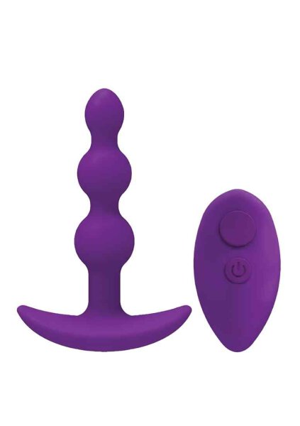 A-Play - SHAKER - Silicone Anal Plug with Remote - Purple
