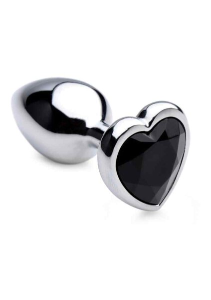 BS Black Heart Gem  Anal Plug - Small