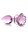 Glass Large Anal Plug - Pink Rose