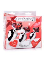 BS Red Gem with Bells Anal Plug Set