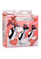 Red Heart Gem Anal Plug Set