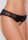 Open Panty Mesh Front Lace Back  -  Black - OS