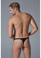 Leopard Thong - Black - L/XL