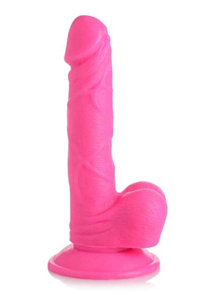 POP 6.5" Dildo with Balls - Pink