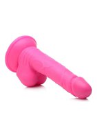 POP 6.5" Dildo with Balls - Pink