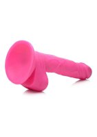 POP 6.5" Dildo with Balls - Pink